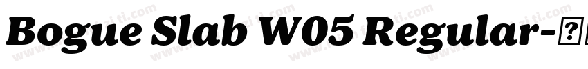 Bogue Slab W05 Regular字体转换